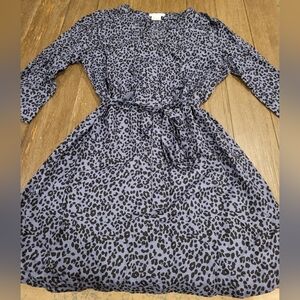 BeachLunchLounge Lavender/Black Leopard Print Dress [NWOT]